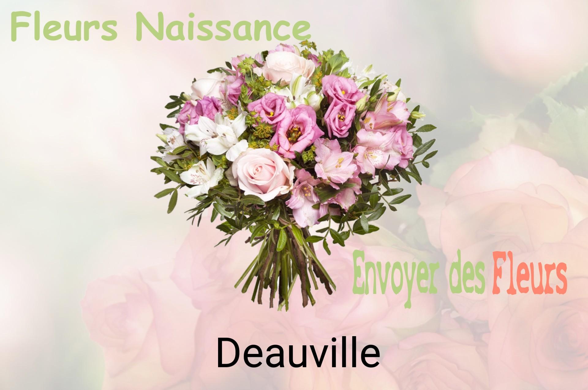 Bouquet de fleurs de naissance livré à Deauville
